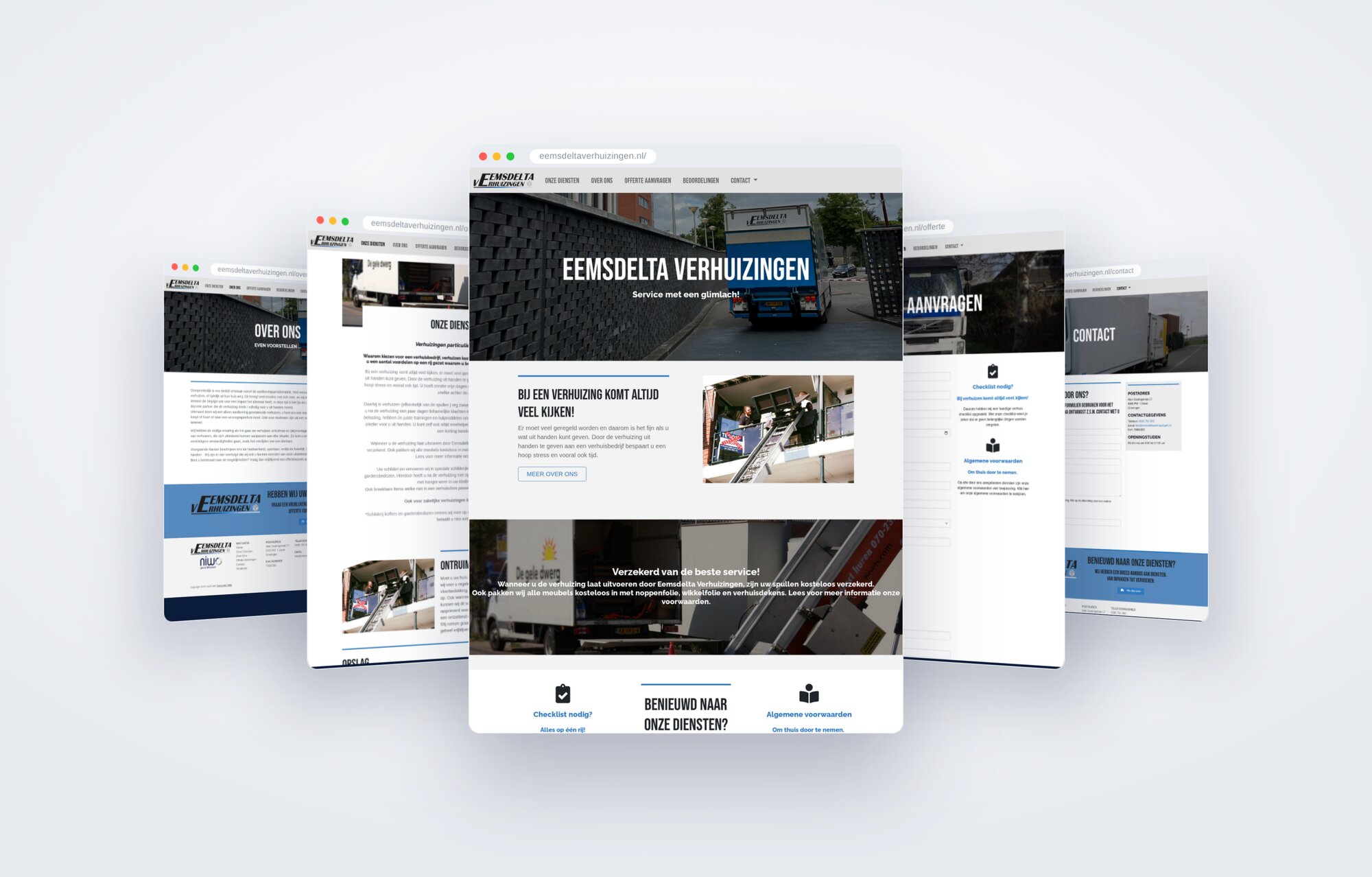 De live website