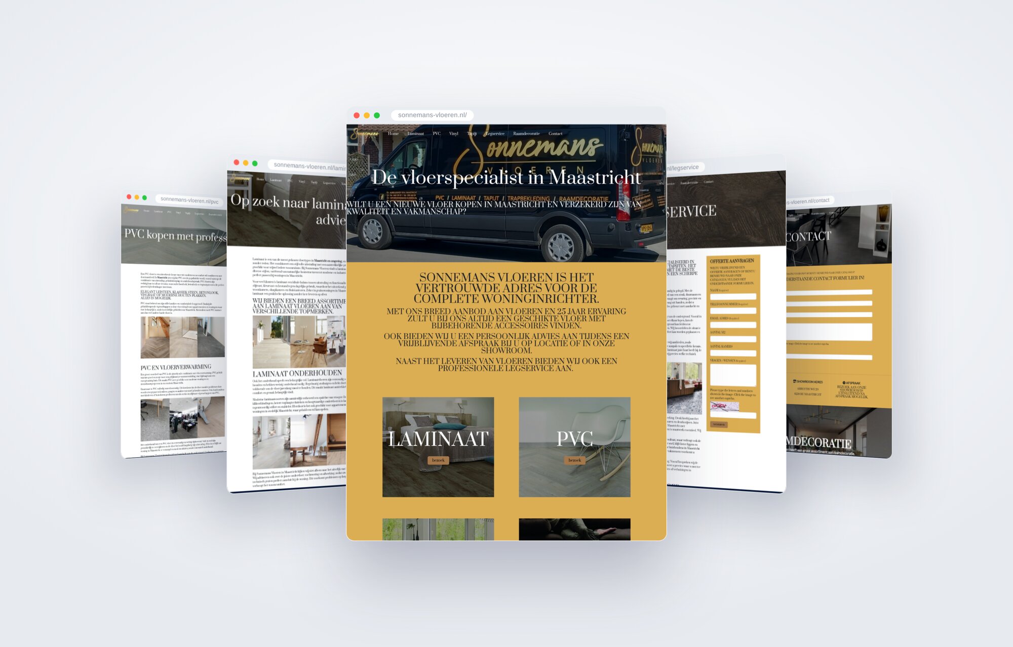 De live website