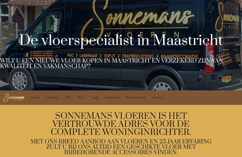 Sonnemans Vloeren — website gemaakt door NSM-Websites